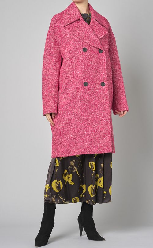 フラワープリントタックワンピース