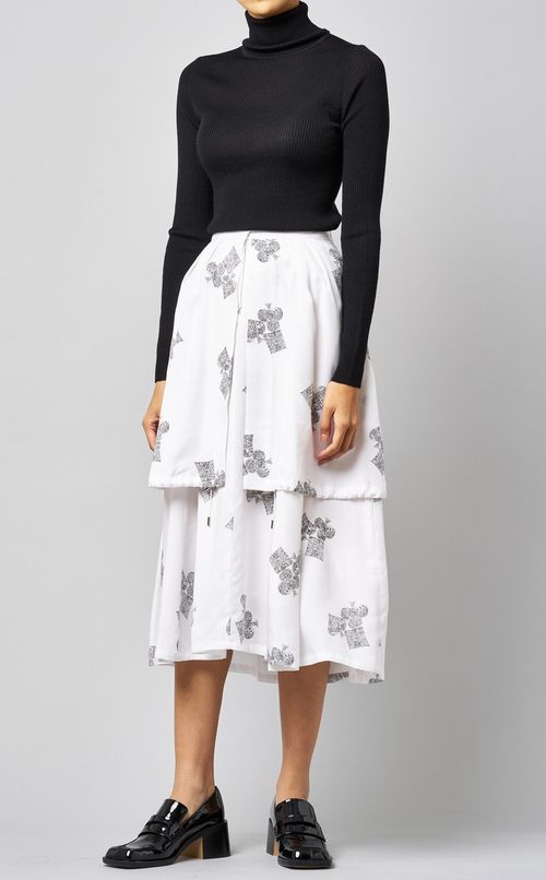 トランプモチーフプリントスカート