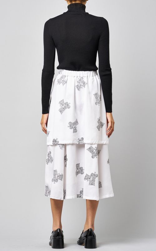 トランプモチーフプリントスカート