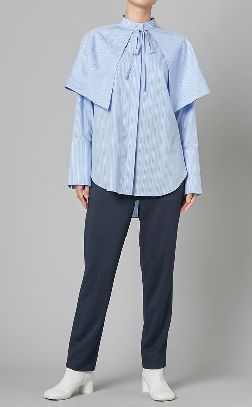 エラスティックテーパードパンツ