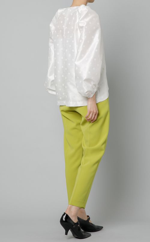 ボリュームスリーブリボンブラウス