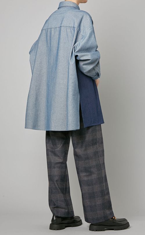 ツートンデニムシャツ