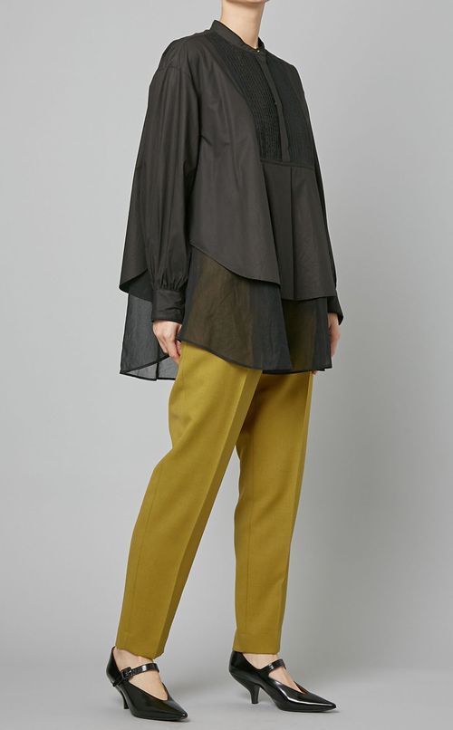 ツイルタックテーパードパンツ