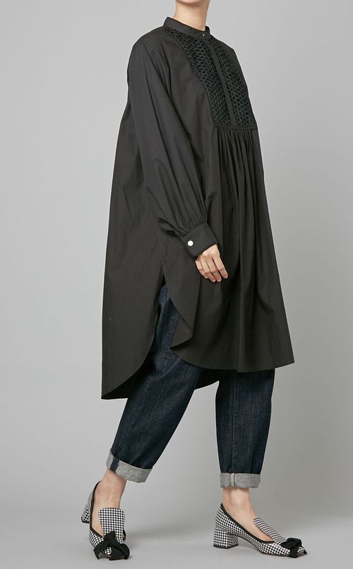 フロントタックロングシャツ