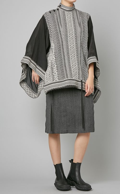 2wayジャガードハオリブラウス