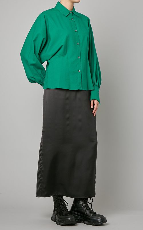 ウールビッグスリーブシャツ