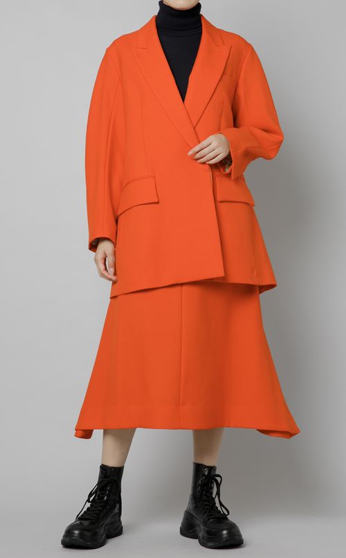 ウールサイドタックスカート