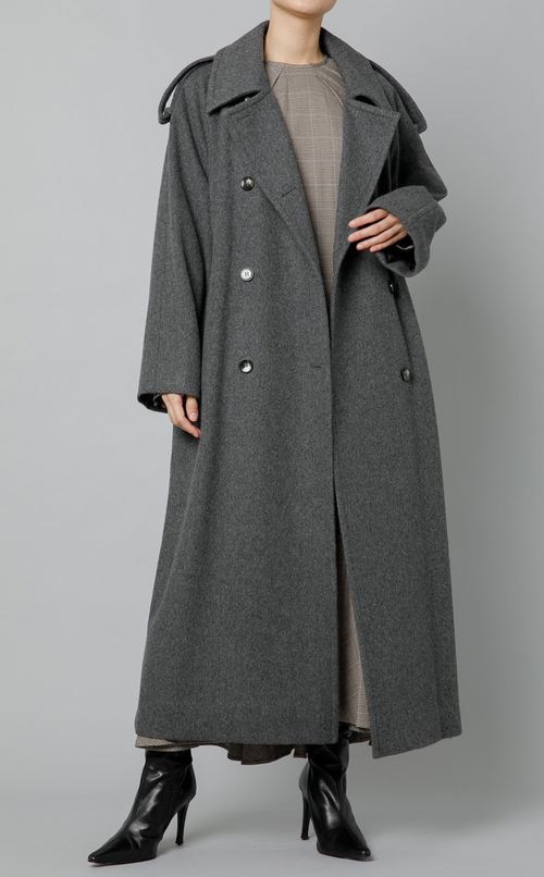 ラッフルヘムロングワンピース