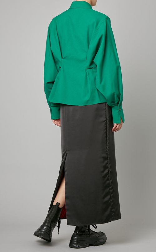 ウールビッグスリーブシャツ