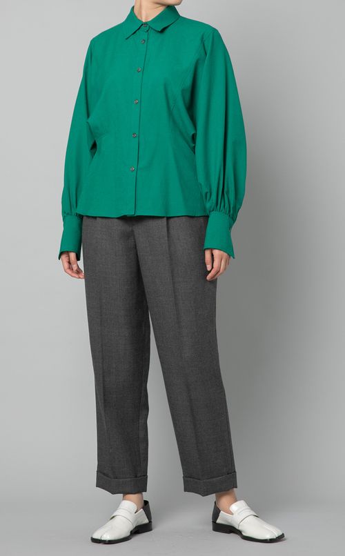 ウールビッグスリーブシャツ