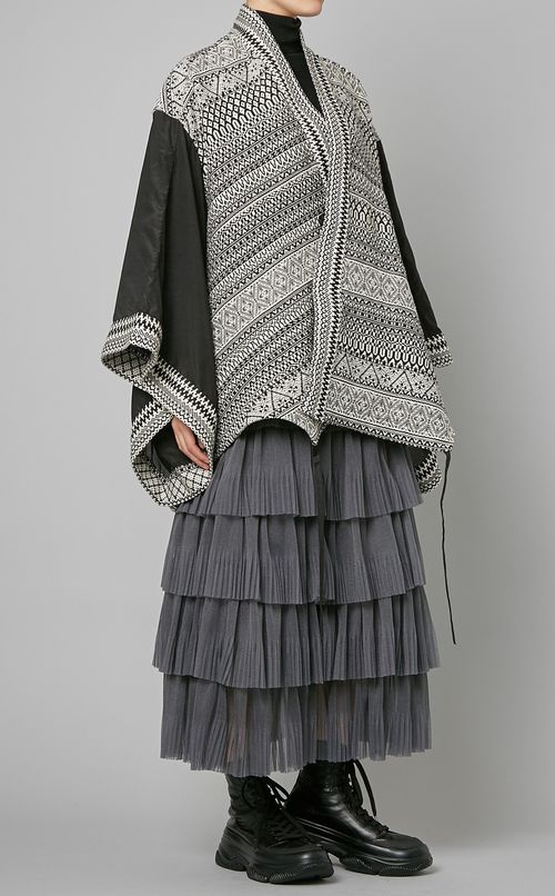 グリッタージャージーティアードスカート