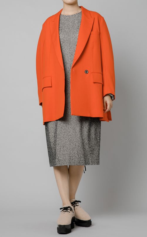 カーブスリーブダブルジャケット