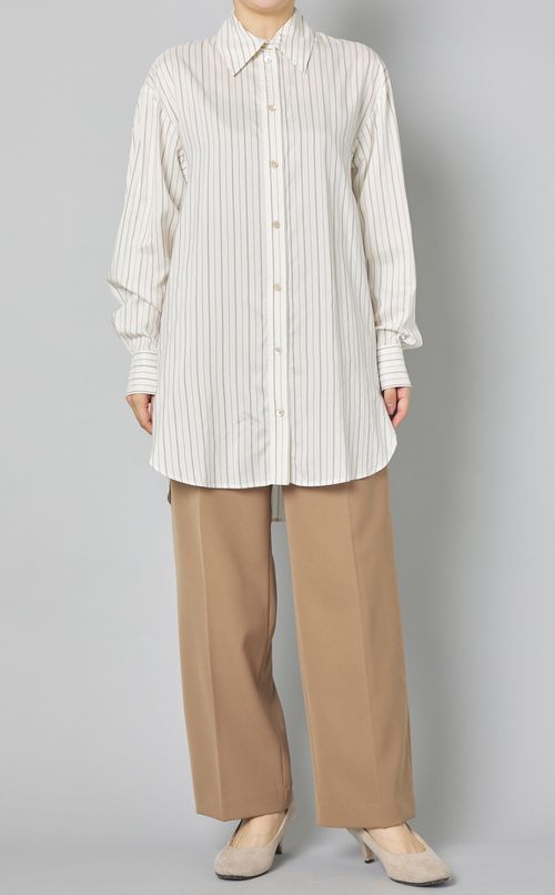 ストライプレギュラーカラーシャツ