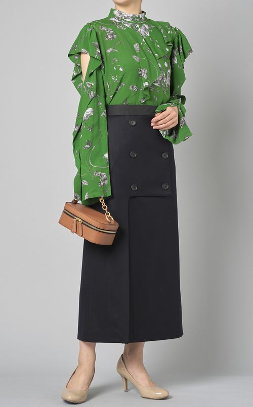 ショルダーチェーン付スクエアバッグ