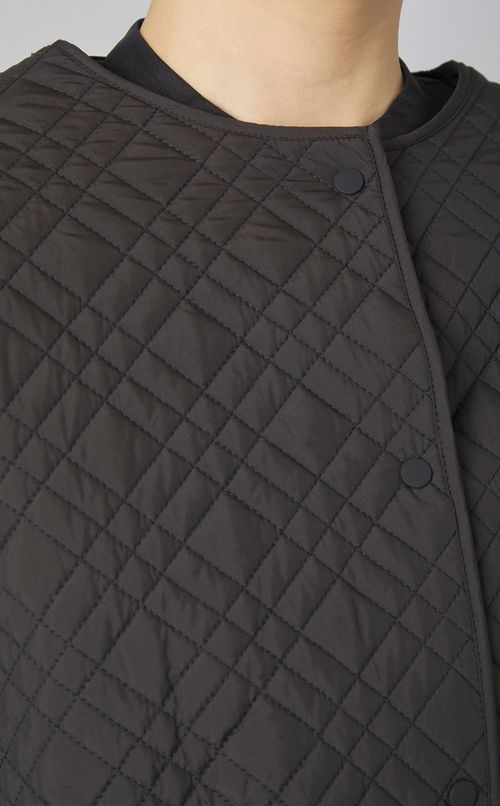 キルティングフレアコート