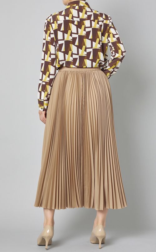 ジオメトリックプリントシャツ