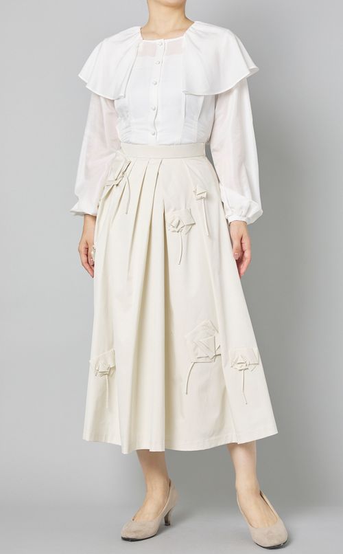 フラワーオーナメントスカート