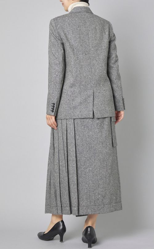 ネップツイードダブルジャケット