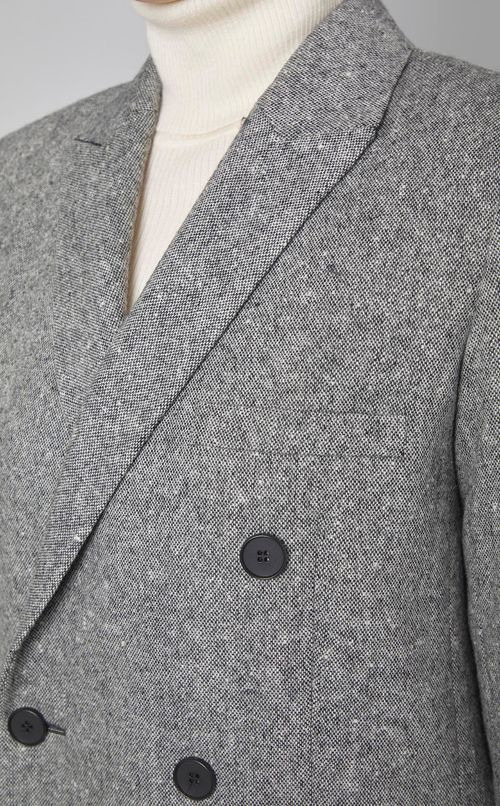 ネップツイードダブルジャケット