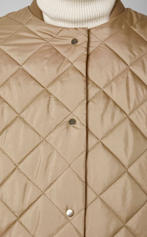 キルティングノーカラージャケット