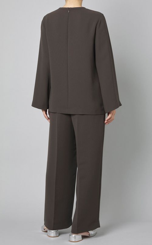 ダブルクロスフレアスリーブブラウス