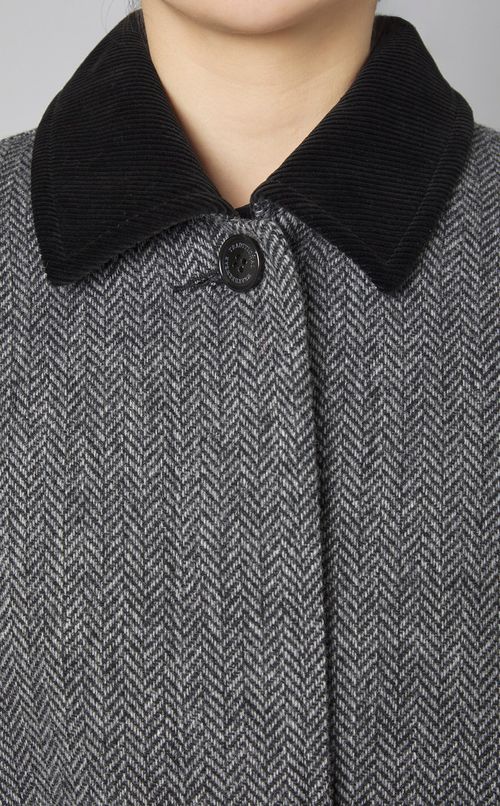 ステンカラーAラインコート