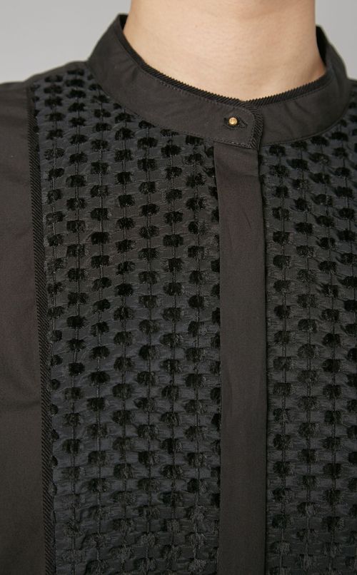 フロントタックロングシャツ