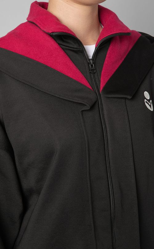 ジップアップハイネックバッグロゴブルゾン