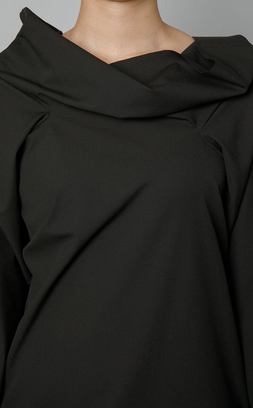 ワイドネックミニワンピース