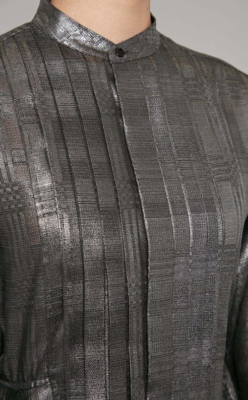 シャインクロスシャツワンピース