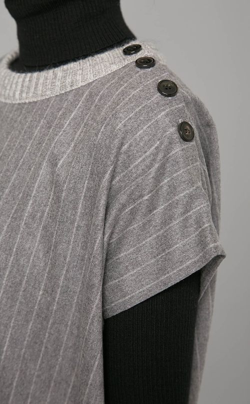 ウールピンストライプワンピース