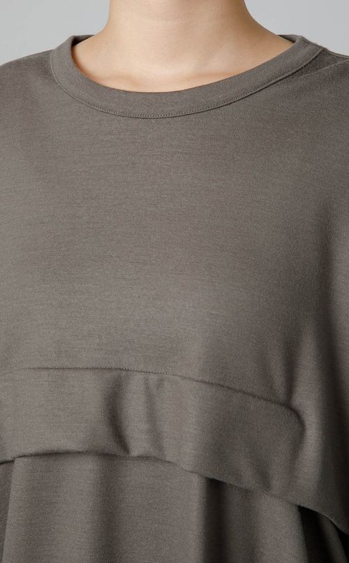 ウールレイヤードブラウス