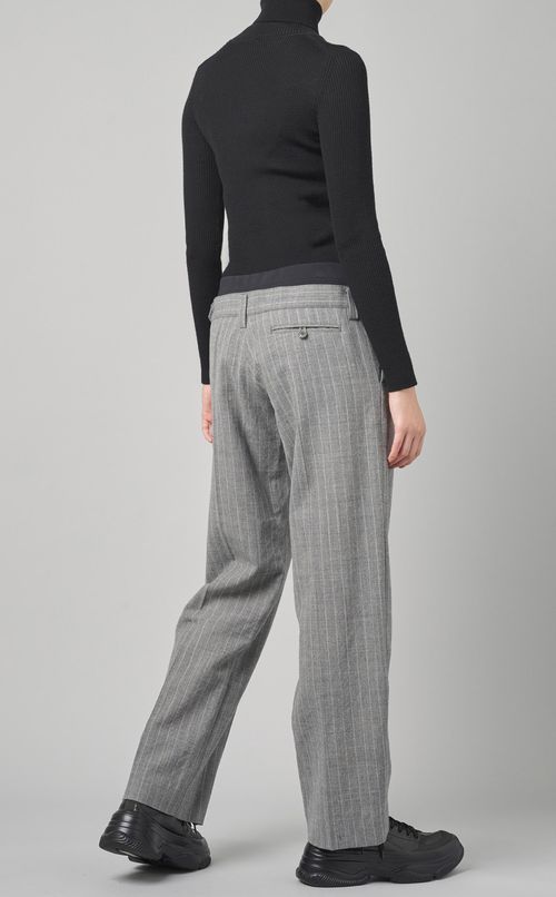 ウールピンストライプパンツ