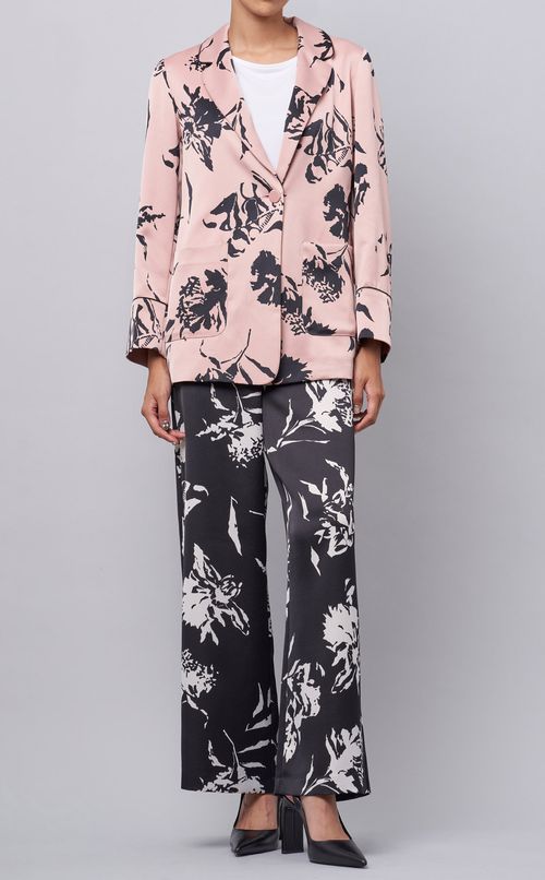 プリントテーラードジャケット