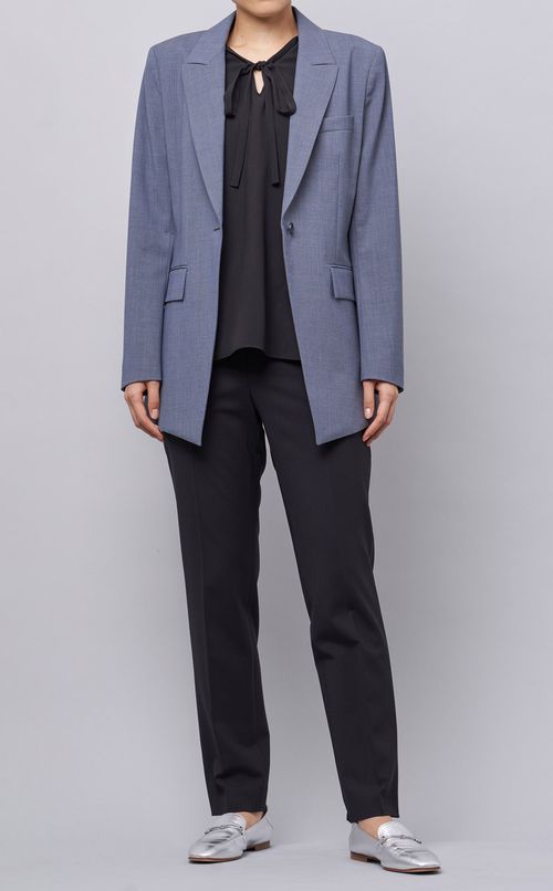 プルオーバーボウタイブラウス