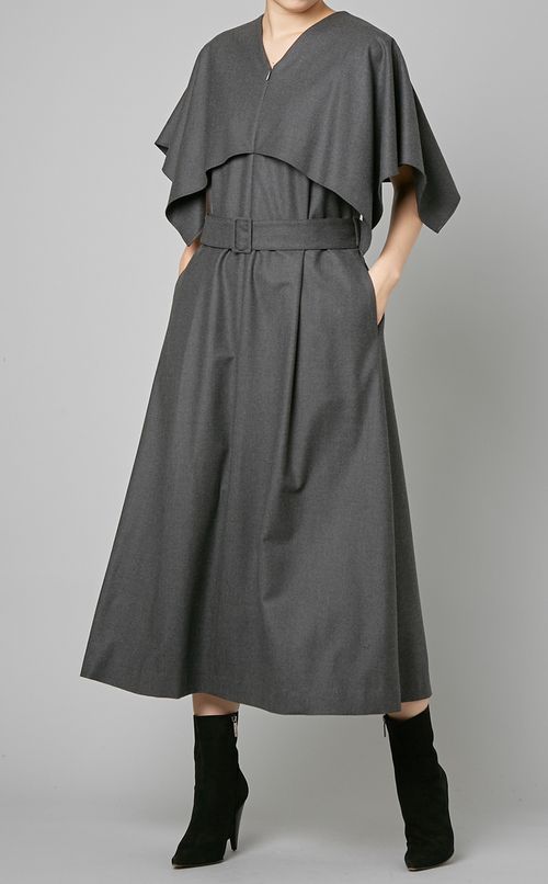 ウールサキソニーワンピース