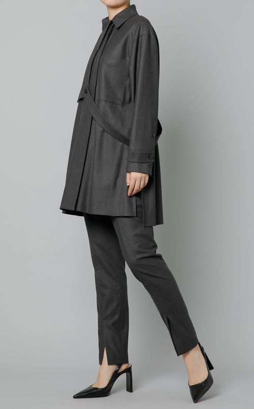 2wayウールサキソニーシャツ