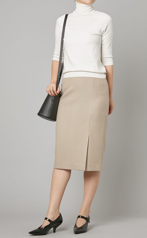 ウール混タイトスカート