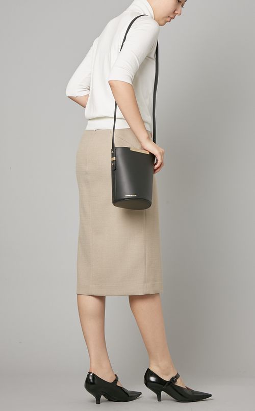ウール混タイトスカート