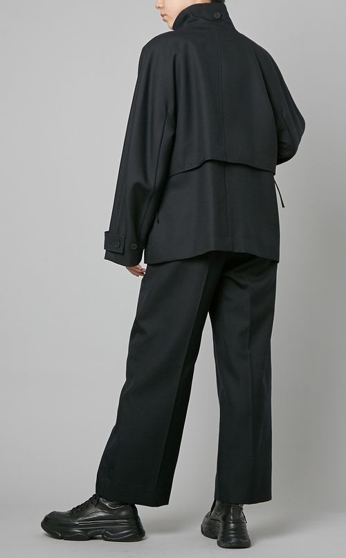 レイヤードショートコート