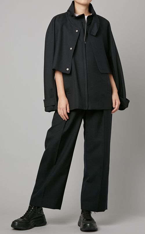 レイヤードショートコート