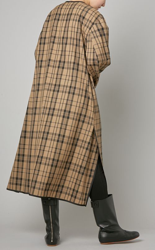 ウールチェックワンピース