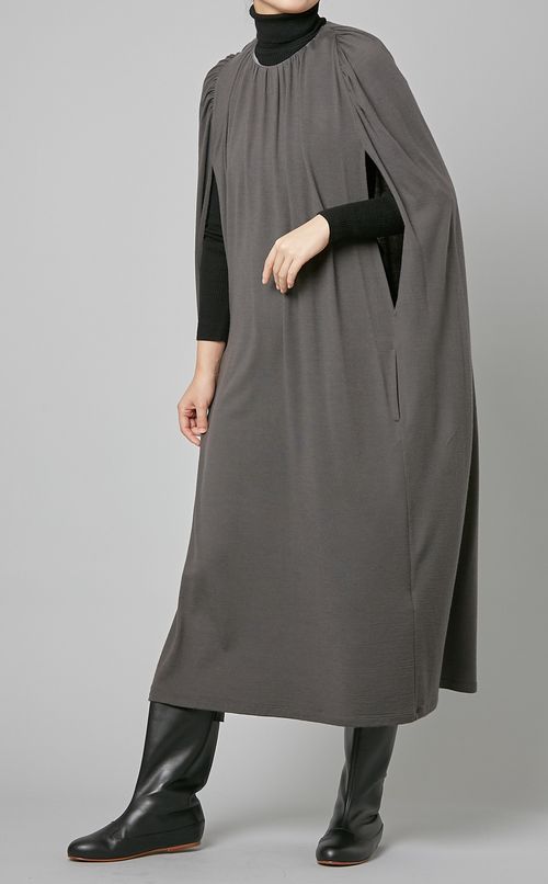 ロングケープドレス