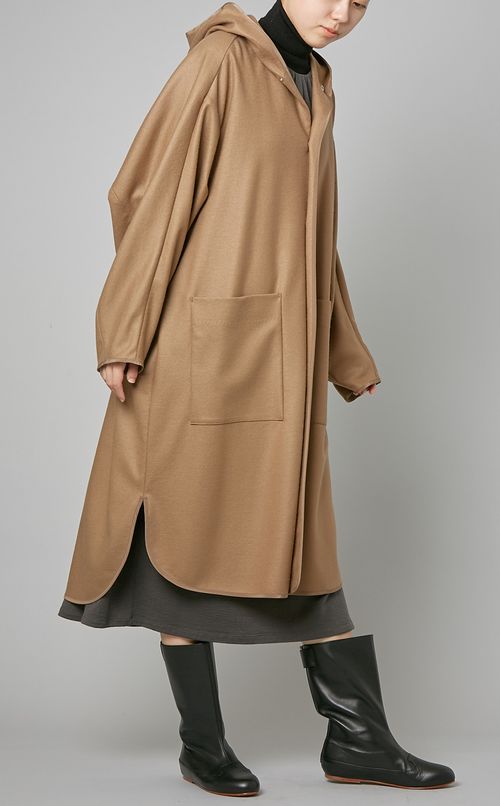 ロングフーディコート