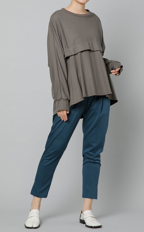 ウールレイヤードブラウス