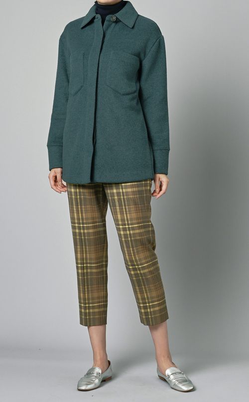 ウール混シャツジャケット