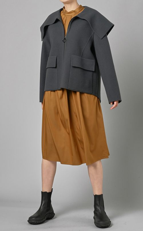 ウールビッグカラーブルゾン