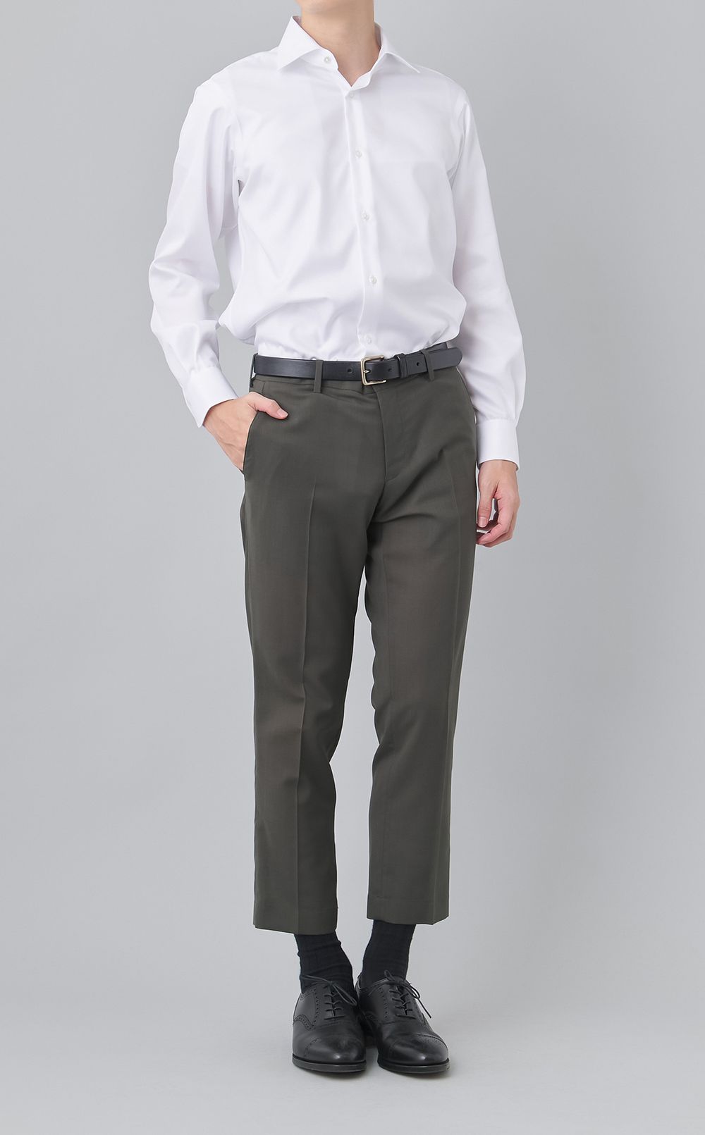 セミワイドブロードシャツ