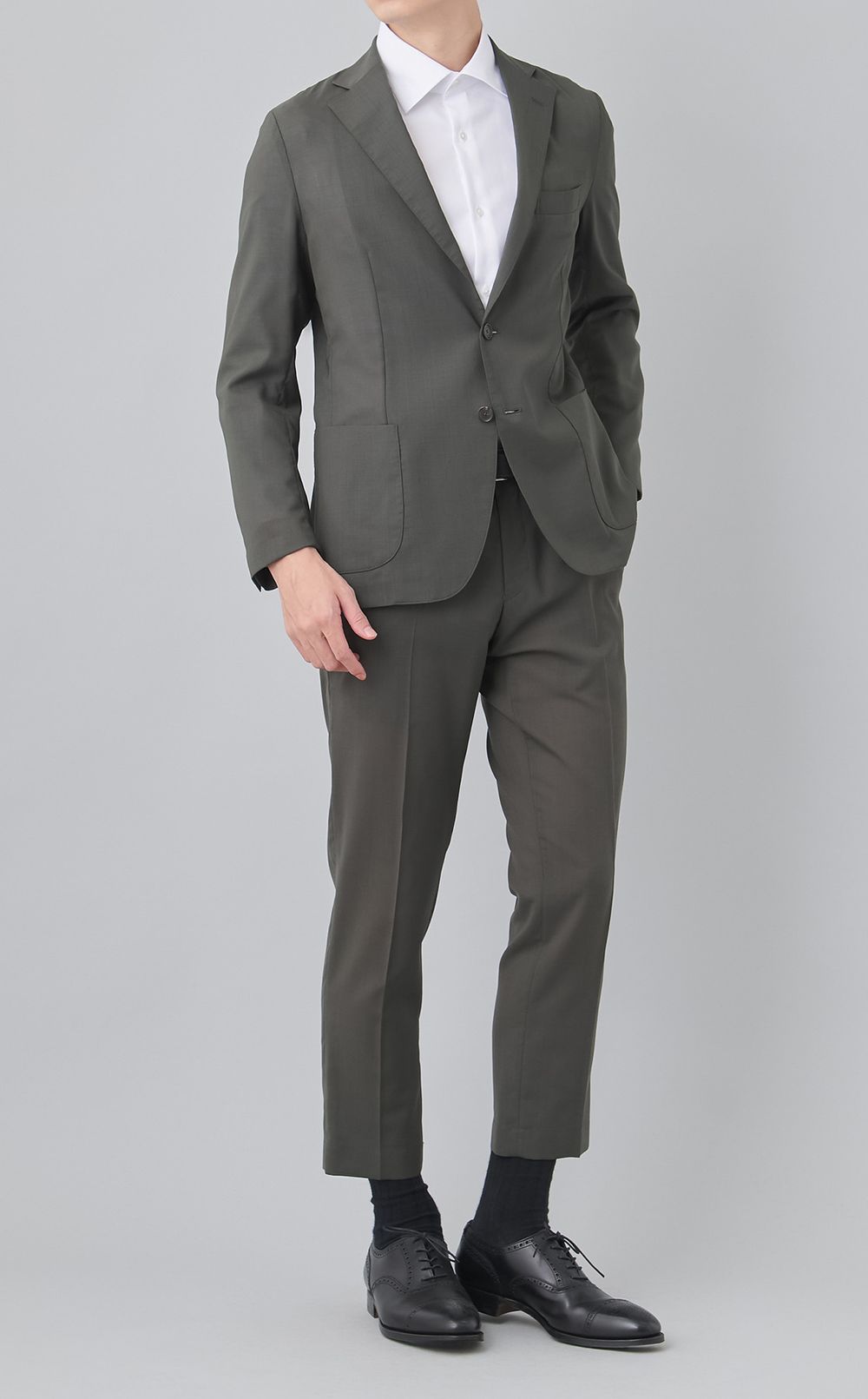 セミワイドブロードシャツ