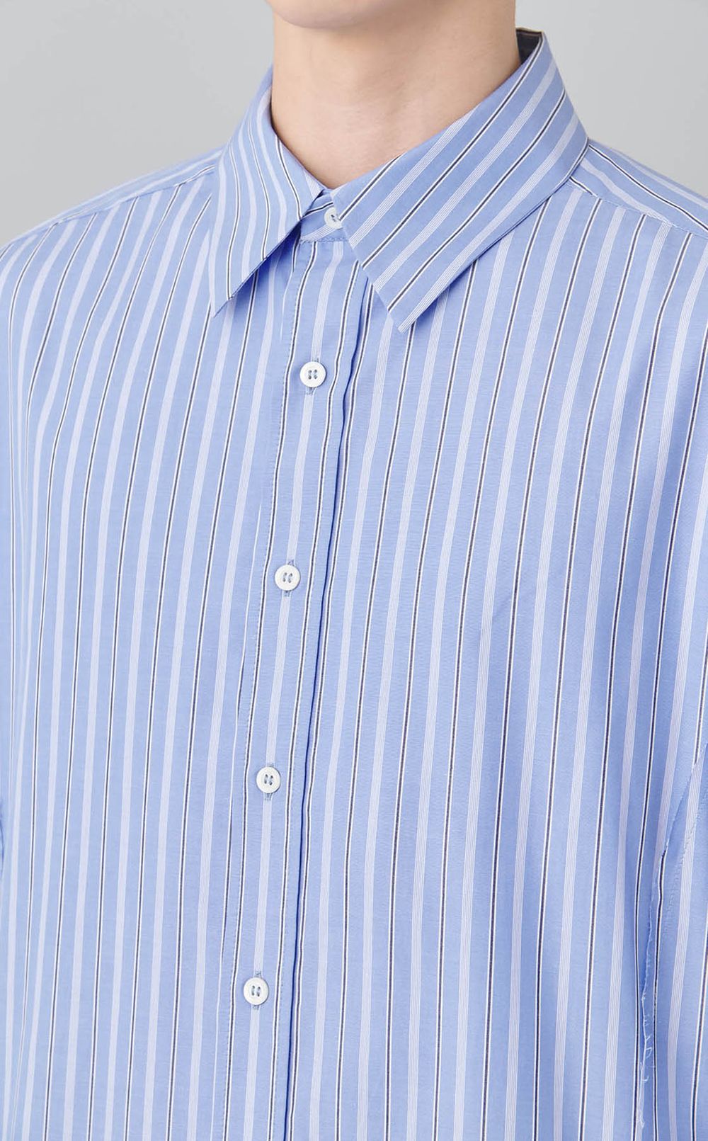 ストライプレギュラーカラーシャツ
